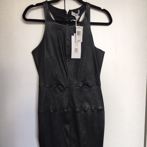 leather short dress women Women's Dress Mini Tube Leather Black by SPRWMN, L / Black